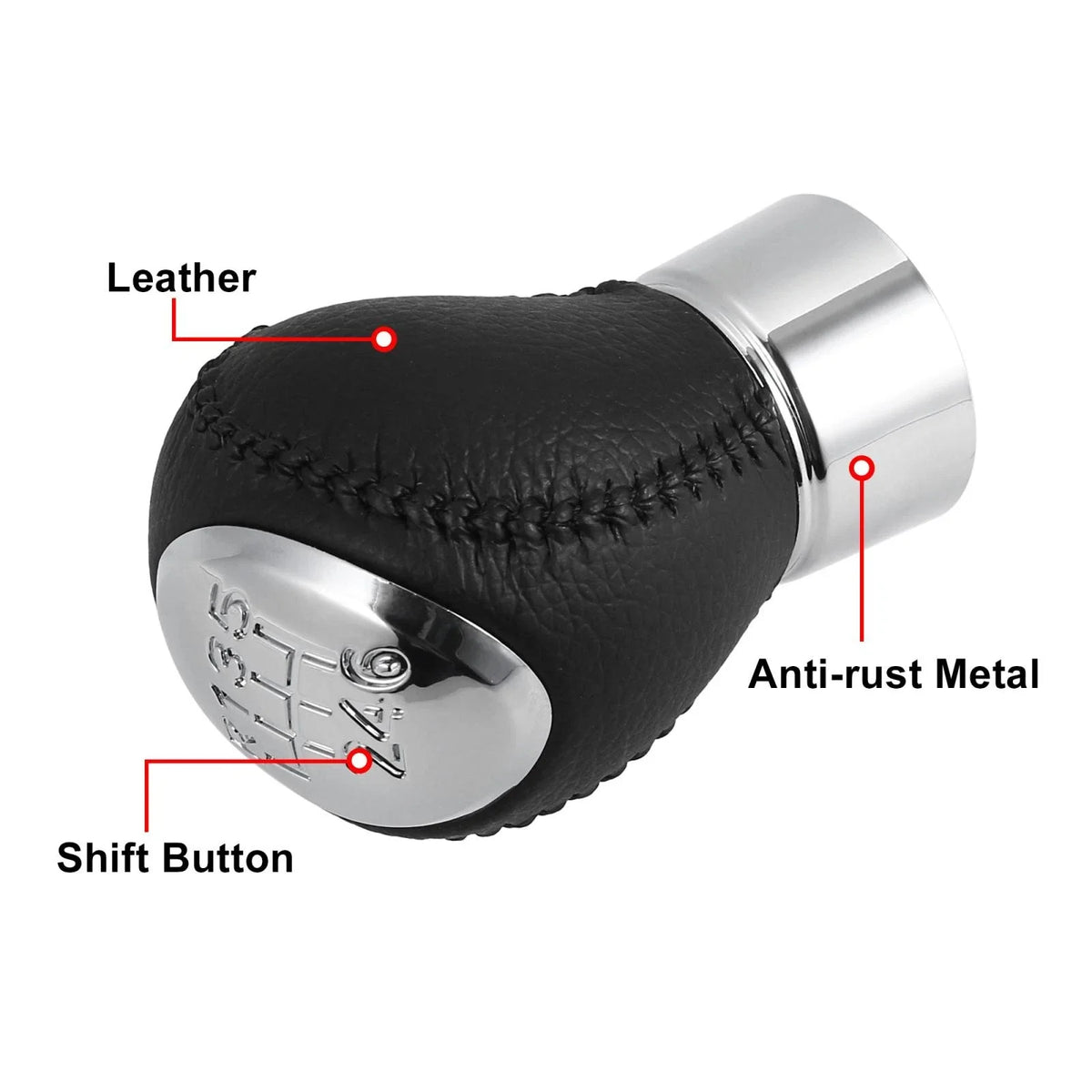 6 Speed Manual Gear Shift Knob Black for Mazda 3 5 6 323 626 RX8 (2000–2023)