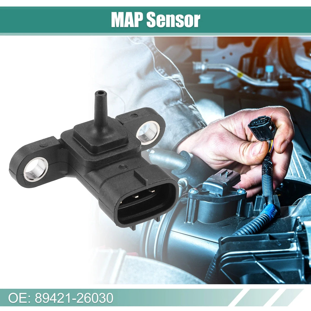 Car Manifold Absolute Pressure Sensor for Toyota Corolla 1.8L (2003–2008) 89421-26030