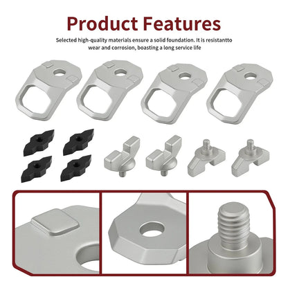 Set of 4 Lock & Ride MAX D-Rings for Polaris Ranger Crew XD 1500 (2024–2025) 2889620
