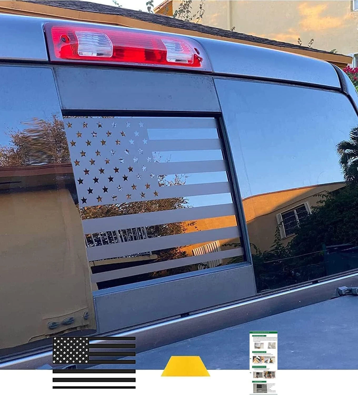 American Flag Decals Stickers for Dodge Ram (2009–2024)
