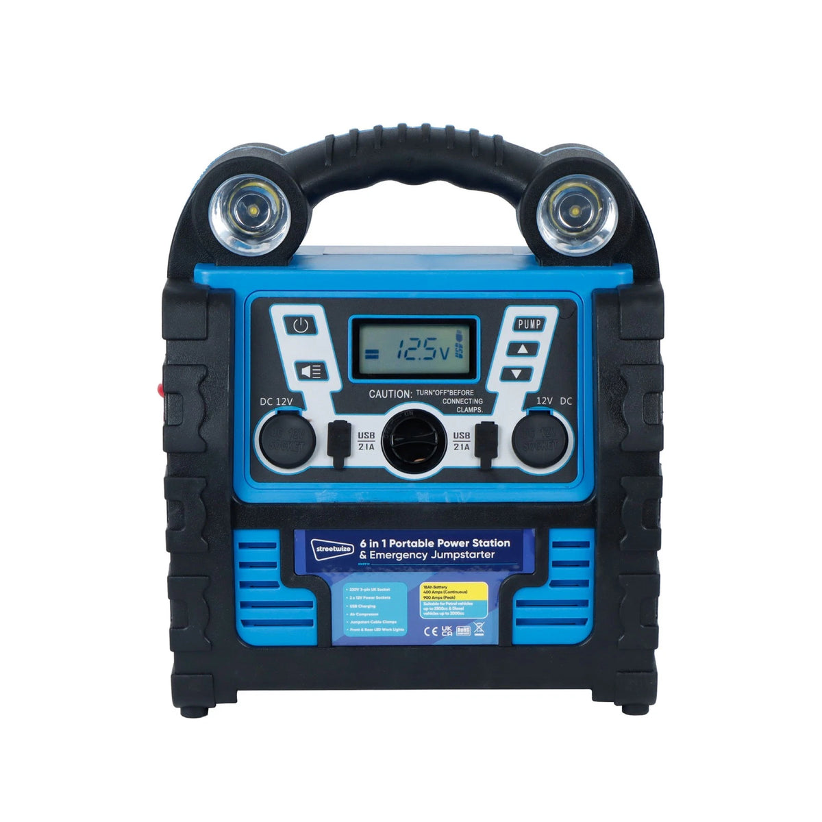 Streetwize Portable Power Pack 12V 900A for Jump Start & Air Compressor (SWPP19)