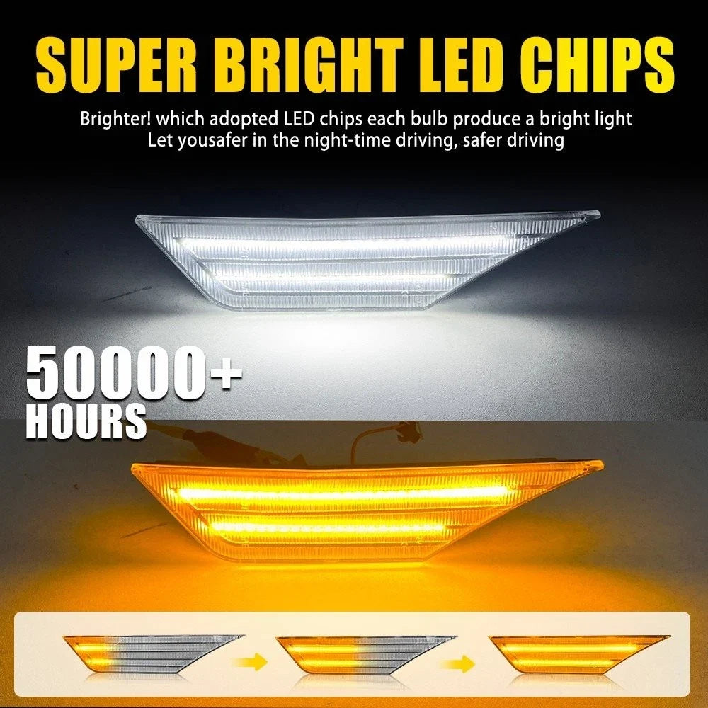 LED Sequential Turn Signal Side Marker Lights for Honda Civic (2016–2021)