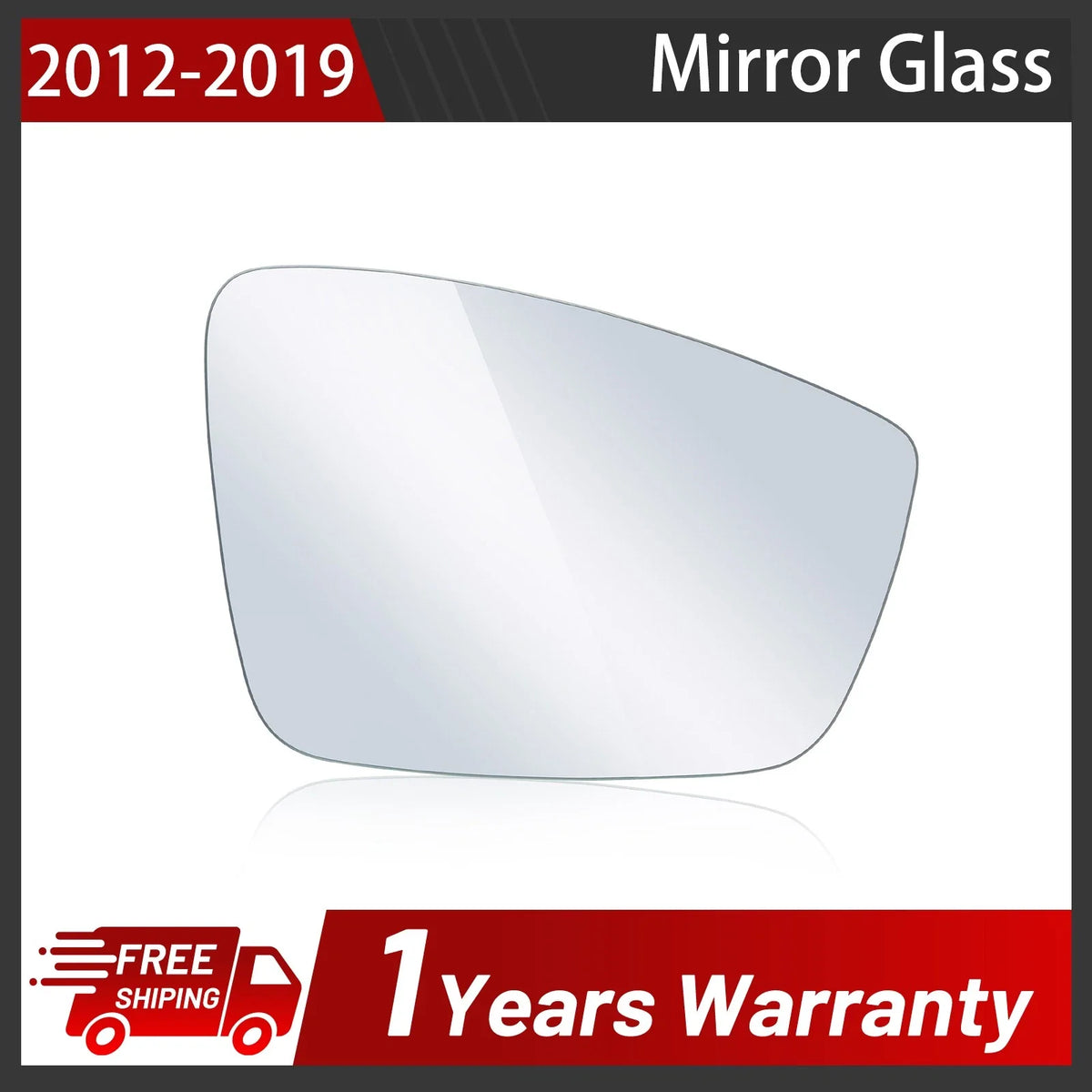 Right Side Mirror Glass for Volkswagen Passat Jetta Beetle (2011–2019)