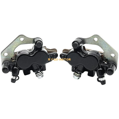 Set of 2 Front Brake Calipers & Pads for Kawasaki KFX700 (2004–2011)