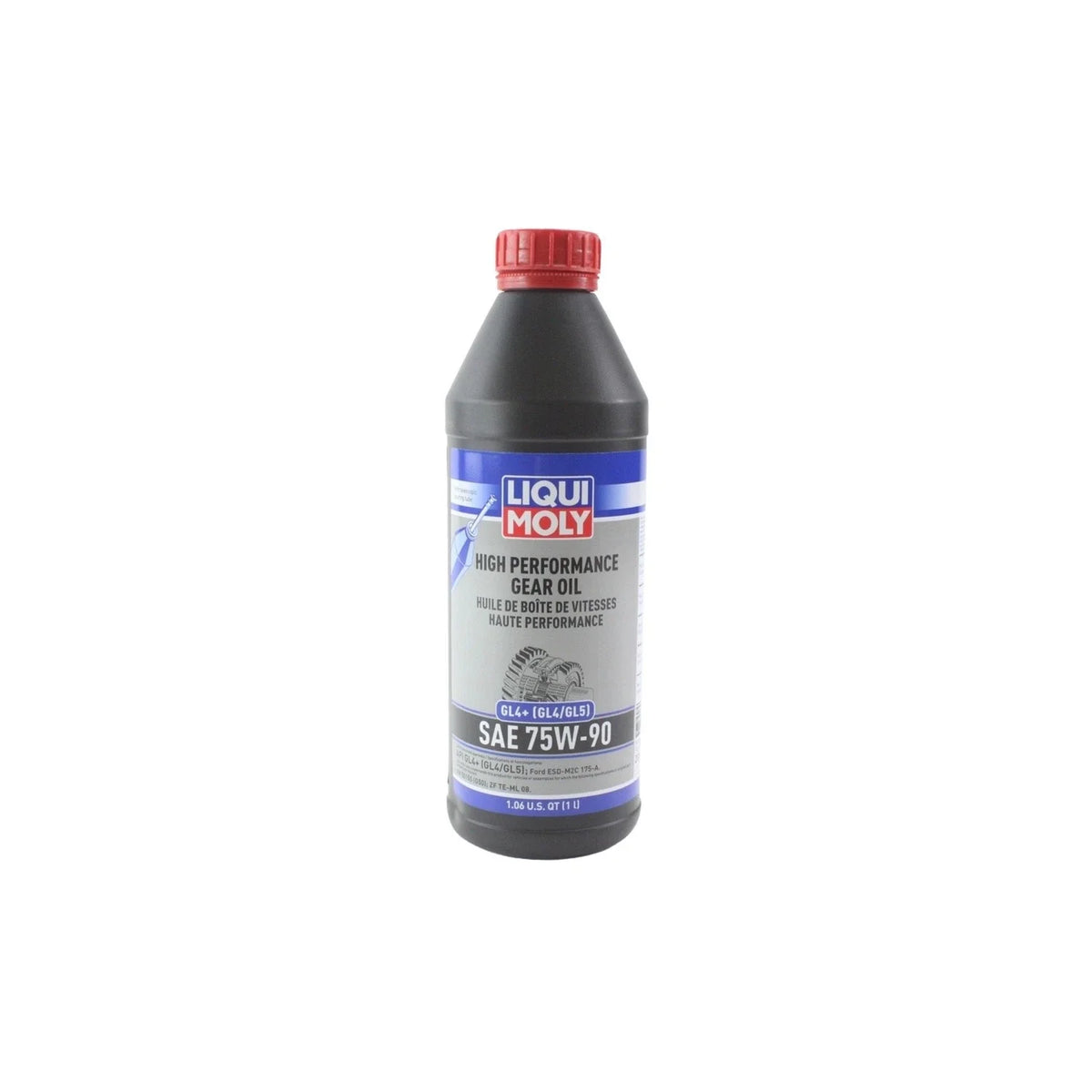 Set of 2 Liqui Moly High Performance Gear Oil GL4+ SAE 75W-90 (2x1L)