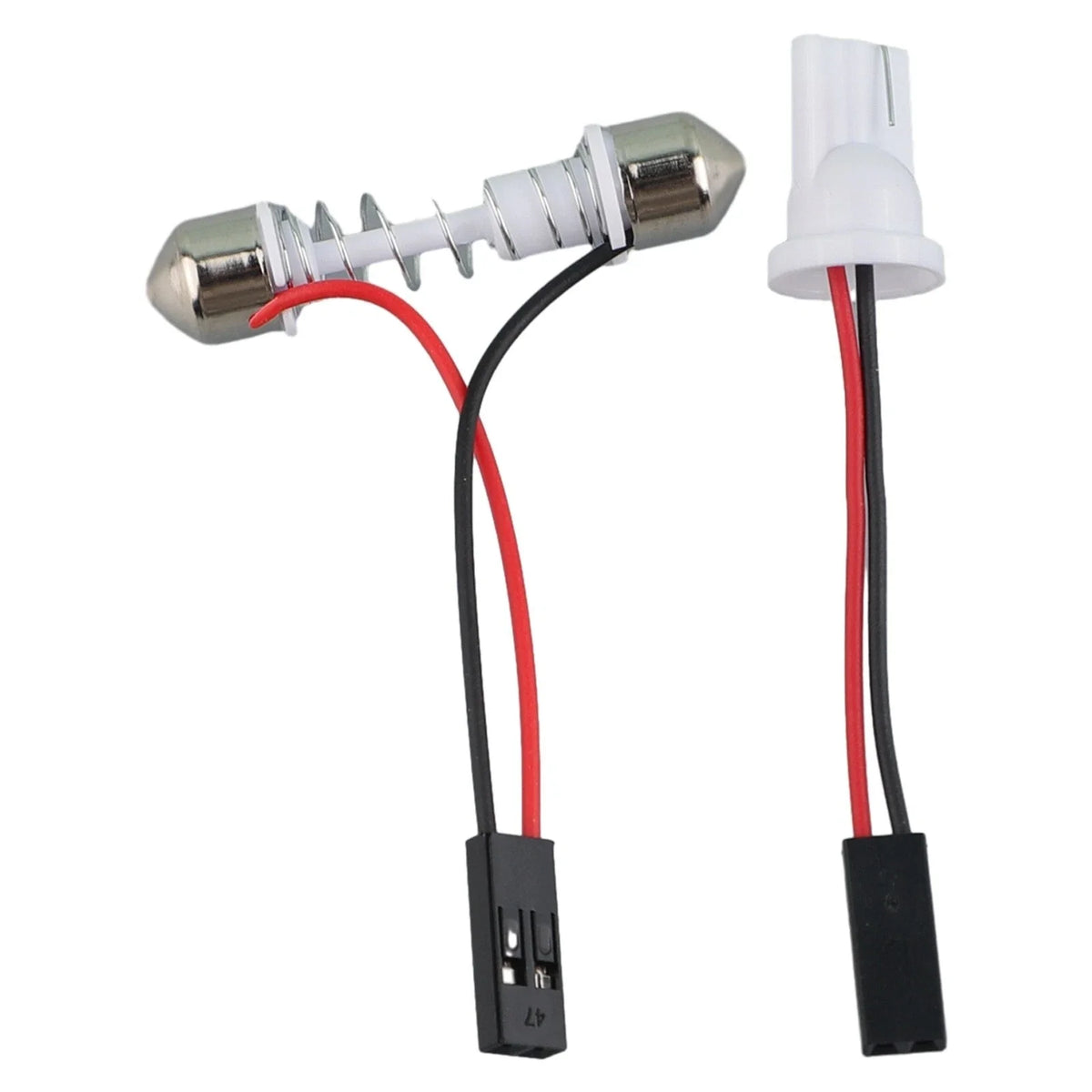 Set of 4 White Light Dome Lamp Bulbs 24SMD COB LED for Universal Vehicles (DC 12V)