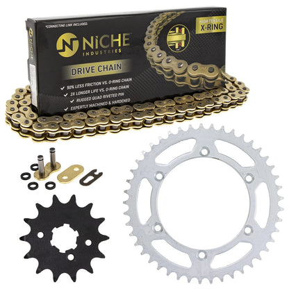 Sprocket Chain Set 14/45 Tooth for Kawasaki KDX200 KDX250 (MK1004688, 42041-1413)