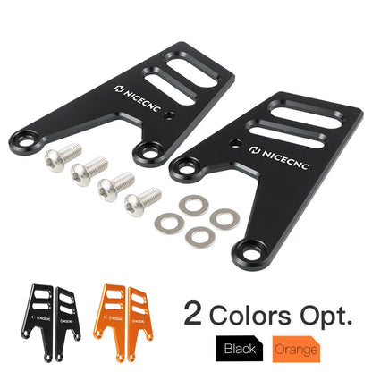 Heel Guards Cover Plates for KTM 690 Enduro (2008–2022) Anodized Surface