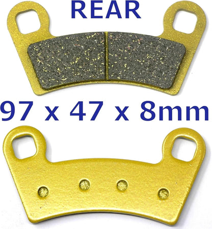Front Rear Brake Pads for Polaris Ranger 570 Crew SP 570 2022–2026