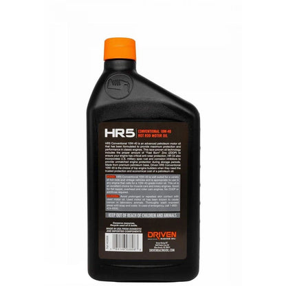 12 Quarts Driven Racing Oil 03807 HR5 Conventional 10W40 Motor Oil