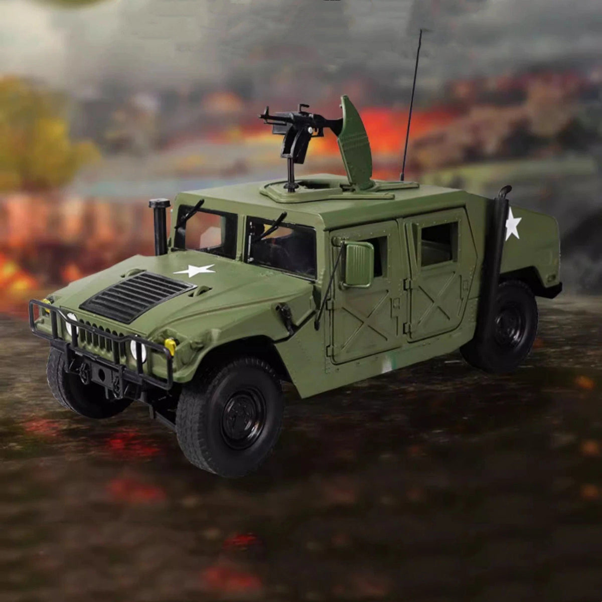 1/18 Diecast Alloy Hummer Hmmwv Battlefield Vehicle Model