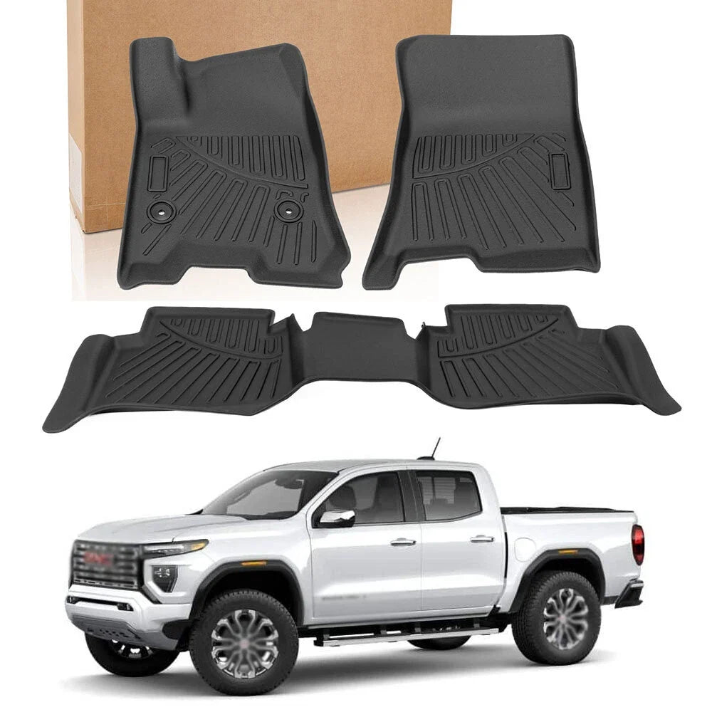 TPE Floor Mats Liners for Chevrolet Colorado/GMC Canyon Crew Cab (2023–2025)