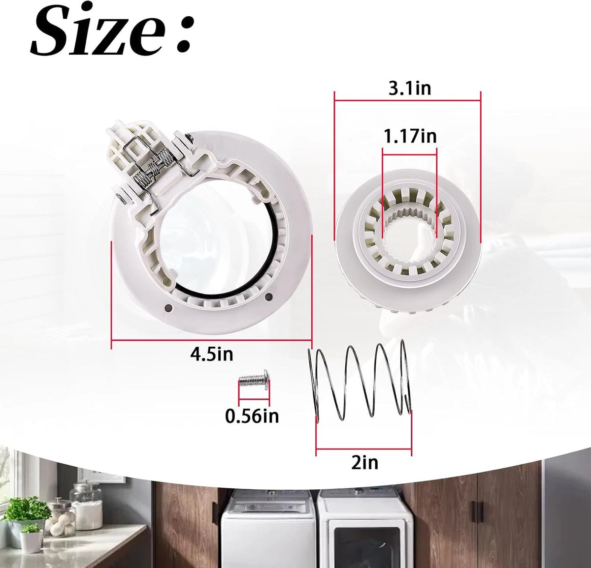 Set of 1 Washer Clutch Gear Coupling Kit for Samsung Washing Machine