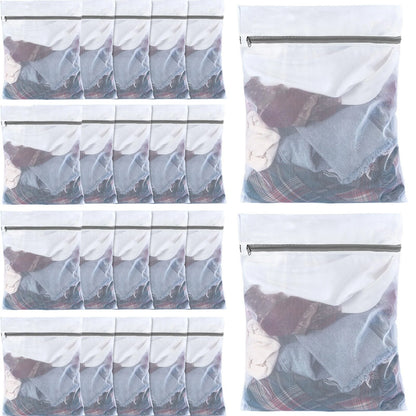 36 Mesh Laundry Bags for Delicates and Lingerie (16x20 Inch)