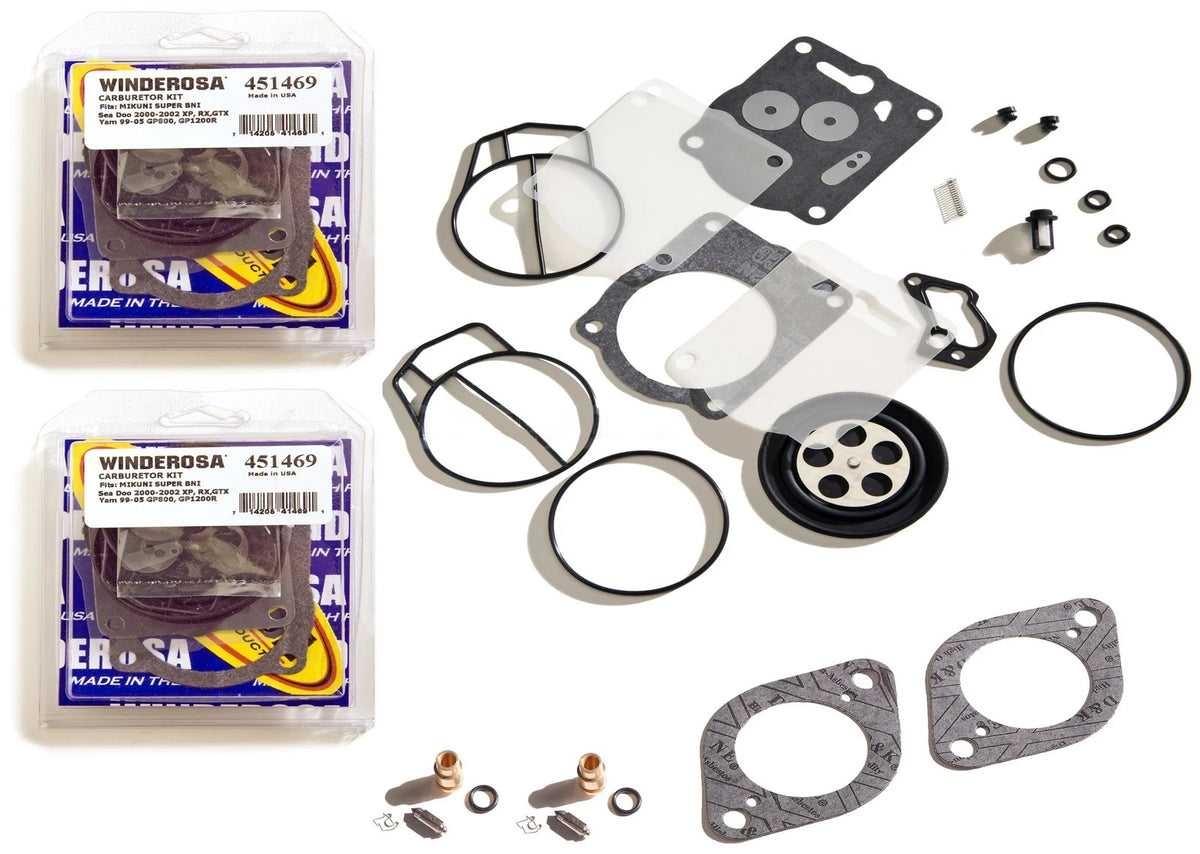 Twin Carb Rebuild Kit for Sea Doo 947 951 LRV RX (112-14-512-K)