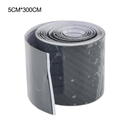 Car Door Sill Protector Strip for Universal Fit (5cm x 3M) Carbon Fiber