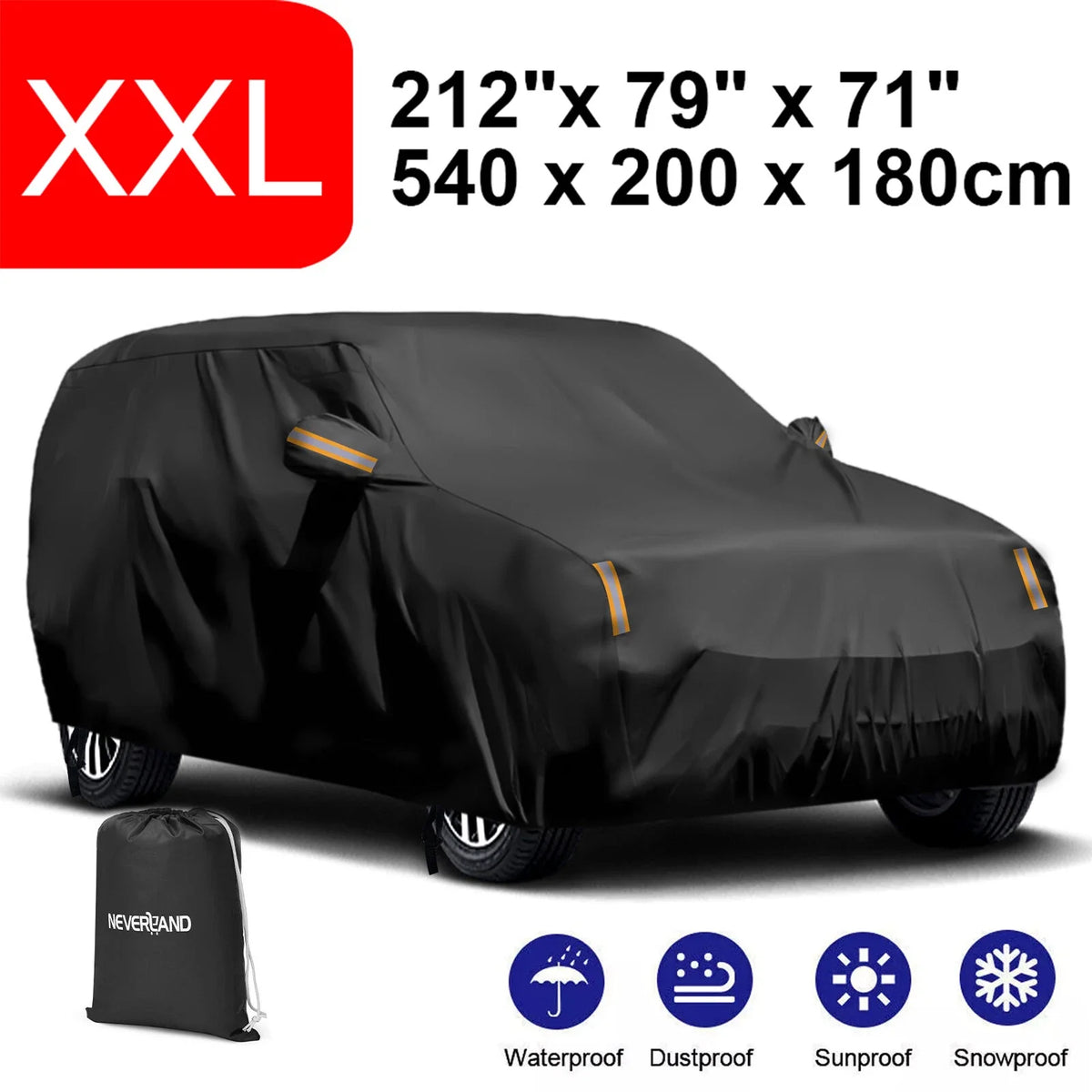 2XL Waterproof Car Cover for Mercedes-Benz GLS (2017–2023)