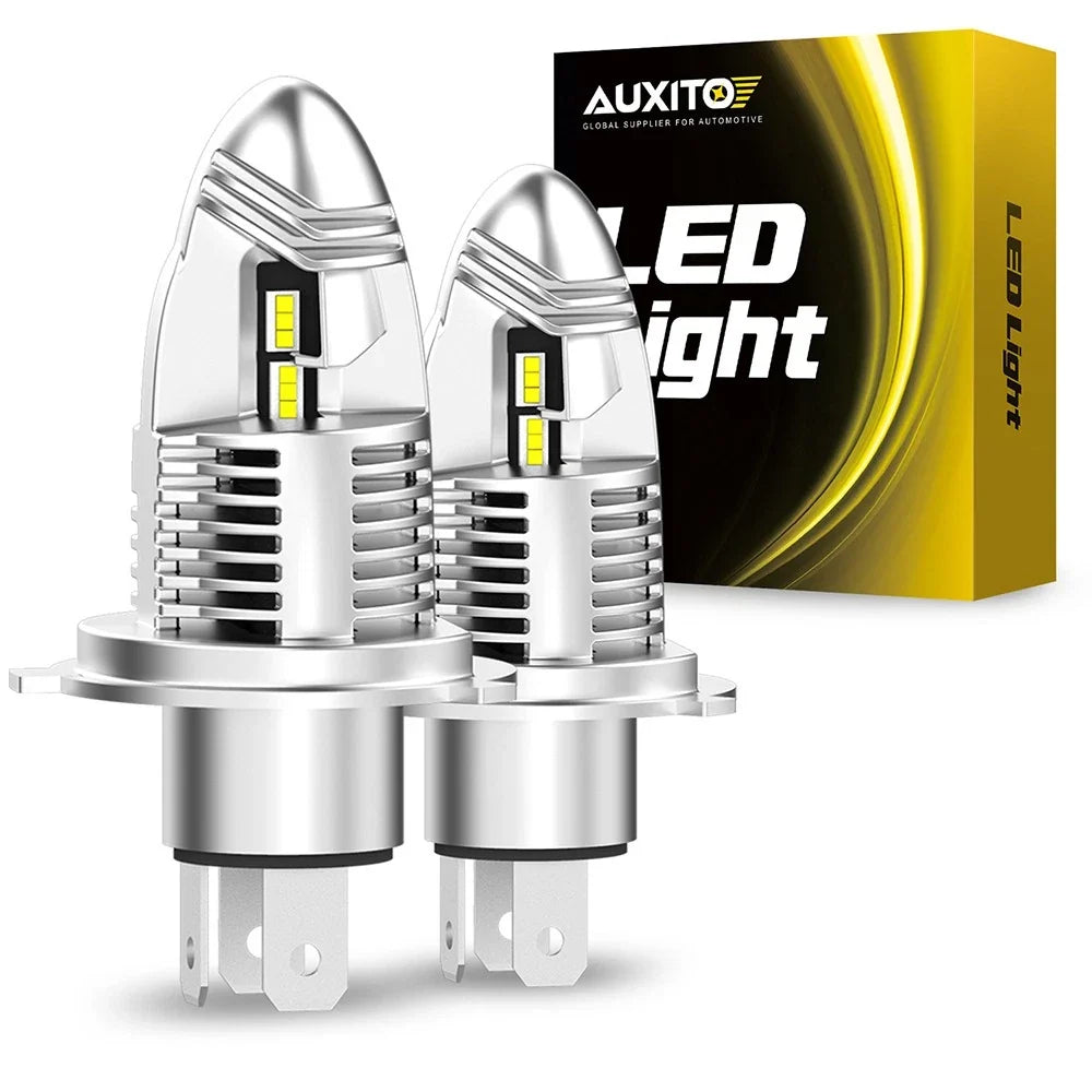2X H4 9003 LED Headlight Bulbs for Universal Fit (40000LM)