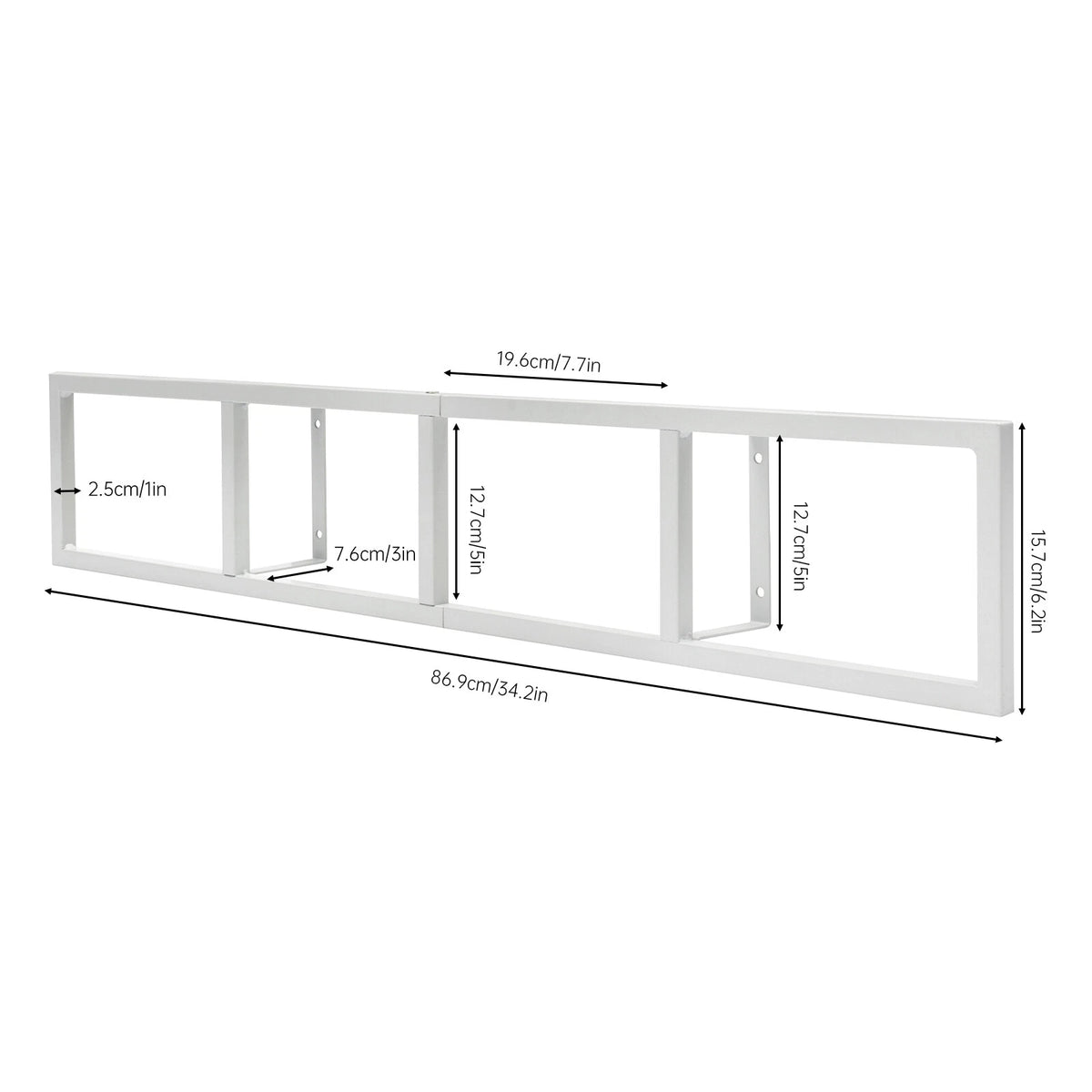 CD Wall Mount Rack Holder for Media Storage Display Organizer