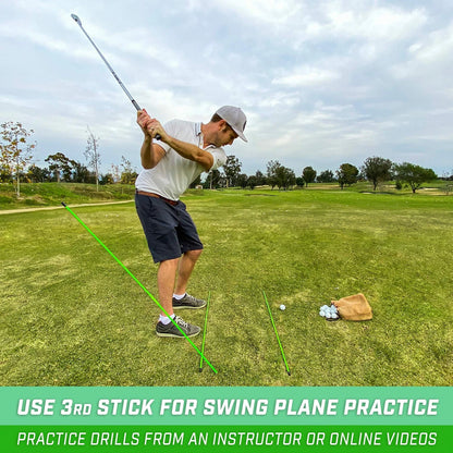 3X Golf Alignment Training Sticks for GoSports (48 Inch)