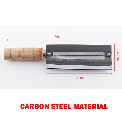 4X Carbon Steel Double Sharp Sugarcane Peeler Knife - Pineapple Peeling