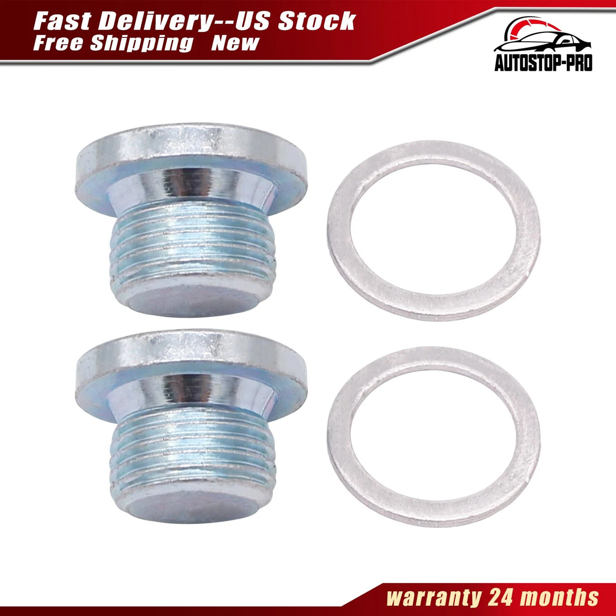 2Pc Engine Oil Drain Plug for Porsche 911 Cayman Boxster (2009–2016) 900-219-020-31, 90021902031
