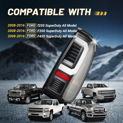 Rear LED Tail Lights for Ford F250 F350 F450 Super Duty (2008–2016)