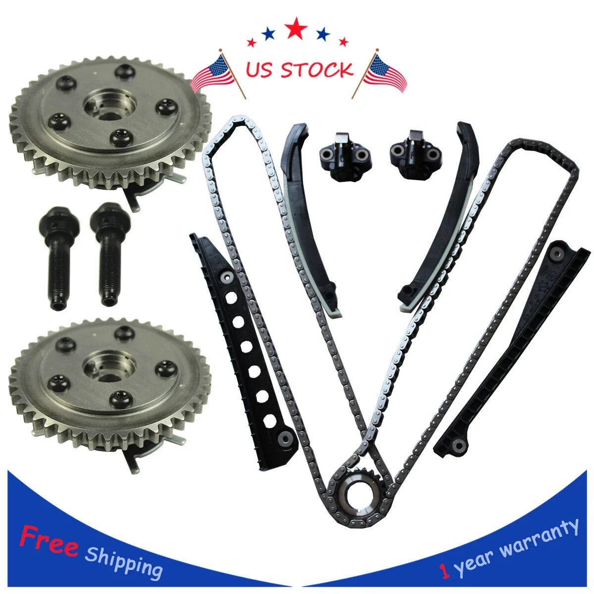 Timing Chain Kit for Ford F-150 F-250 (2004–2008) 5.4L Triton 3V