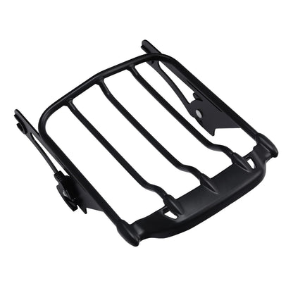 Black Two Up Luggage Rack for Harley Touring Street Glide (2009–2022)