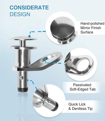 1/2" Quick Release Boat Fender Holder Kit for Marine Stainless Steel