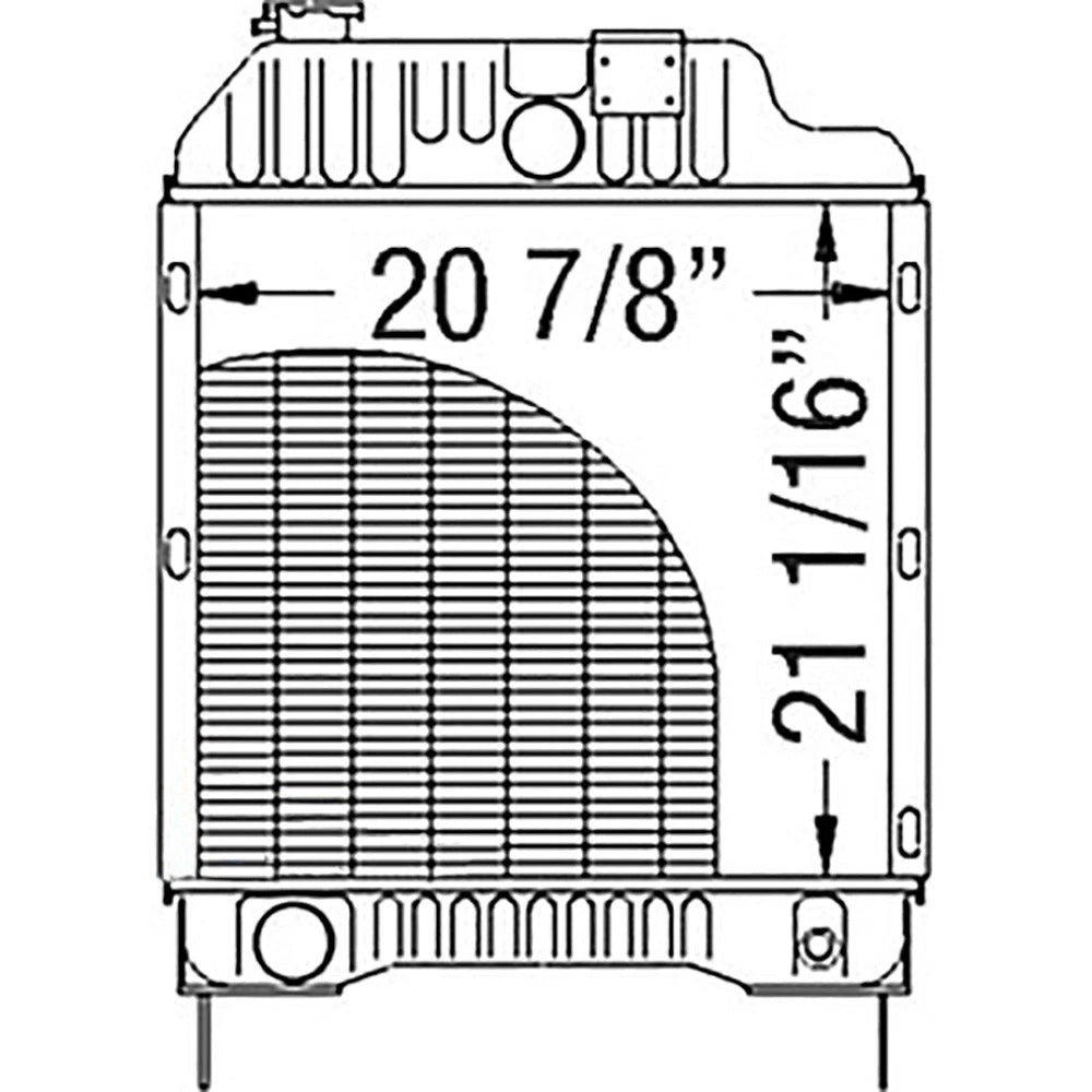 Radiator for Massey Ferguson 3140, 3125