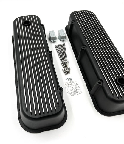 Aluminum Valve Covers Tall Finned Replacement for BBC 396 402 427 454 (–)