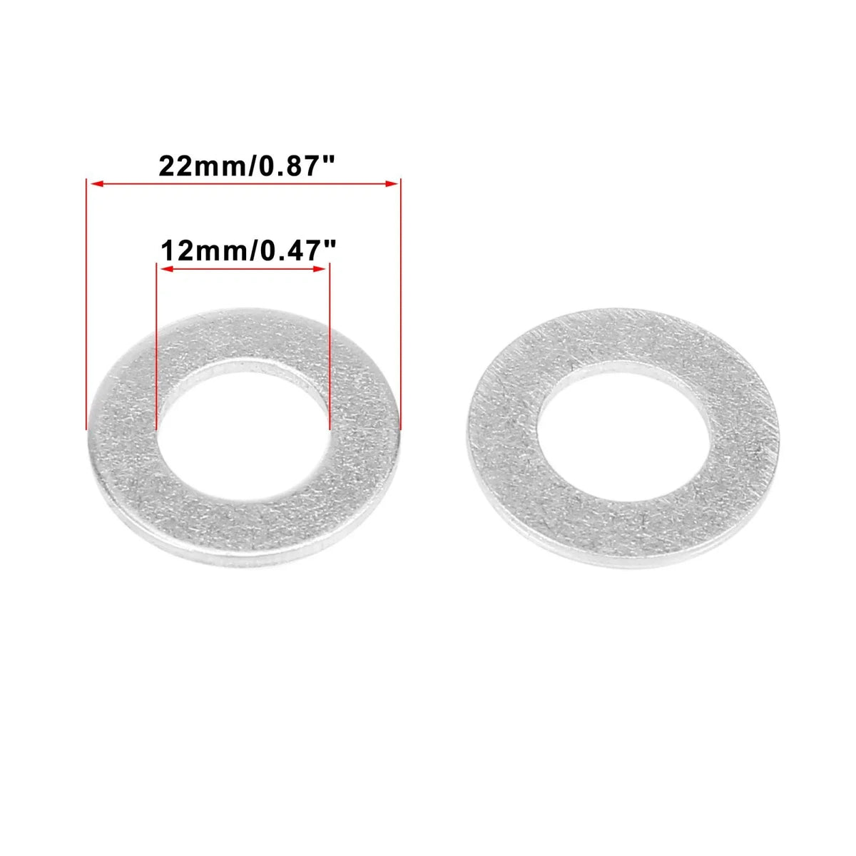 50pcs M12 Oil Drain Plug Gasket for Toyota Lexus Scion (1990–2023) 90430-12027
