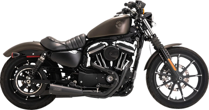 2-into-1 Upsweep Black Exhaust for Harley Sportster (2014–2022)