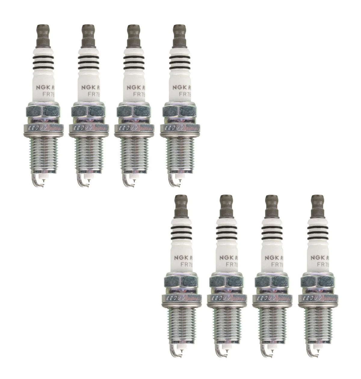 Set of 8 Ruthenium HX Spark Plugs for Audi R8 RS4 RS6, BMW Alpina B7, Porsche Cayenne