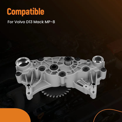 Engine Oil Pump for Volvo D13 Mack MP-8 (2007–2023) 20824906 20824908
