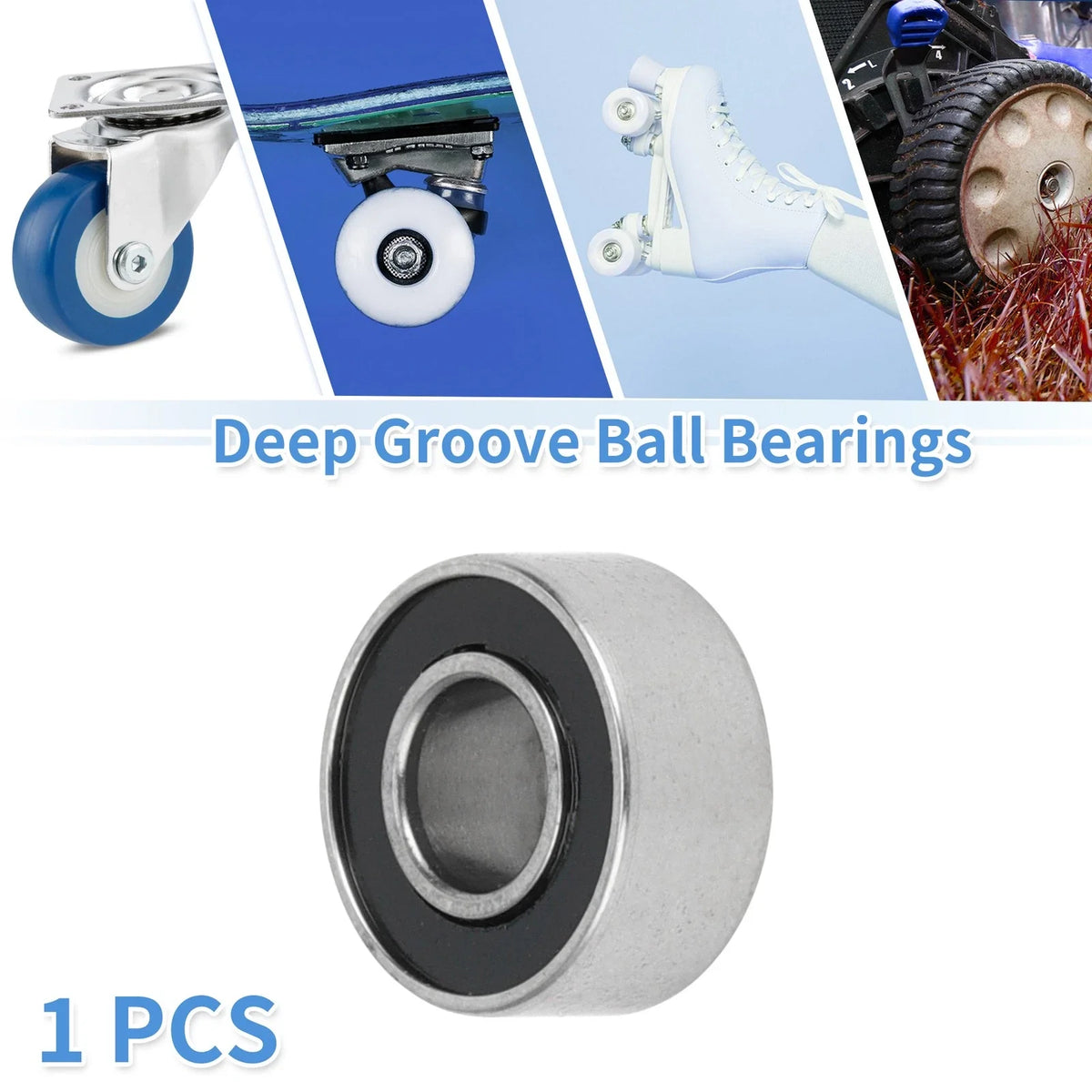 Deep Groove Ball Bearing 684-2RS for Scooter Skateboard Wheel (4x9x4mm)