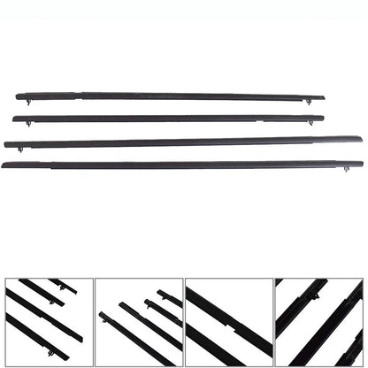 Set of 4 Window Moulding Trim Weather Strips for Honda Civic (2006–2011)