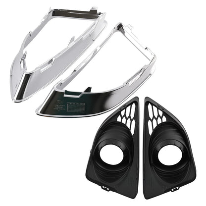 Chrome Fog Light Grille Cover for Ford Fusion (2010–2012) Driver Passenger Side