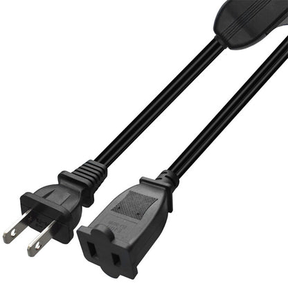 2X Polarized Extension Cord with On/Off Switch 2 Prong