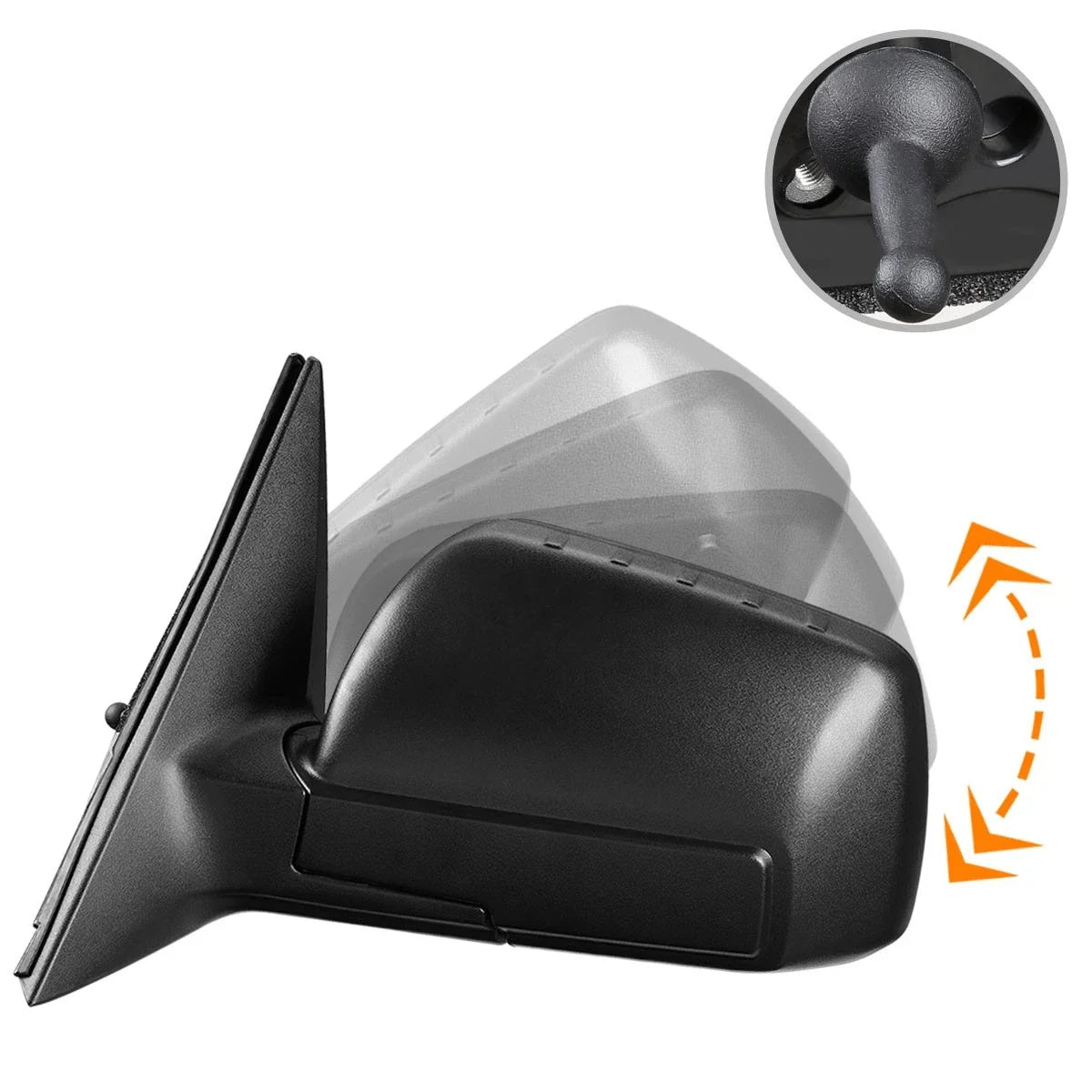 OE Style Manual Adjust Side Rear View Door Mirror for Kia Soul (2010–2011)