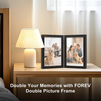 4x6 Double Picture Frame for Wooden Hinged Photo (No Part Numbers)