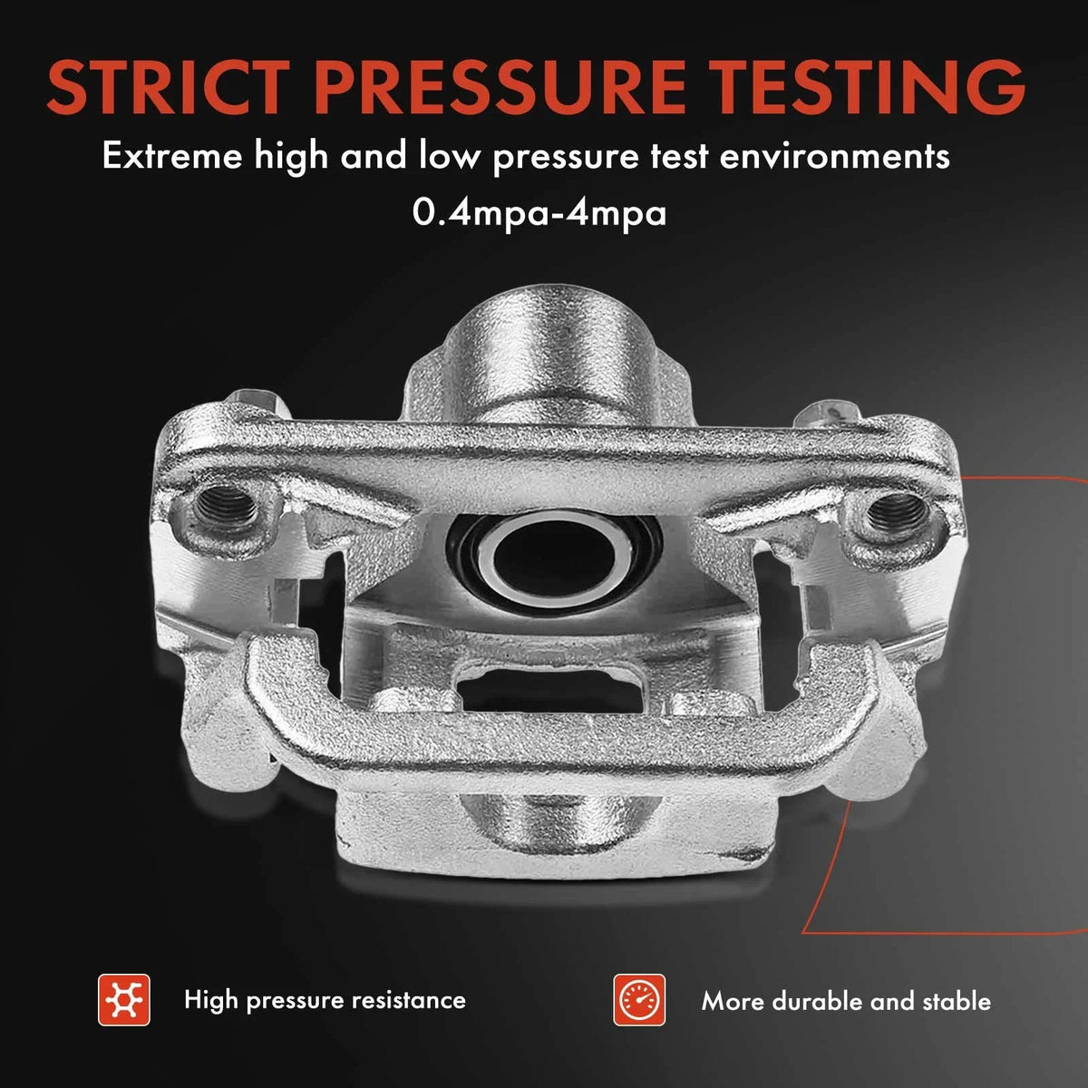 2X Brake Calipers with Bracket Rear for Mercedes W205 C43 AMG (2015–2020)