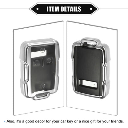 Remote Keyless Key Fob Cover for Chevy Suburban (2015–2020) - Clear, 4 Buttons