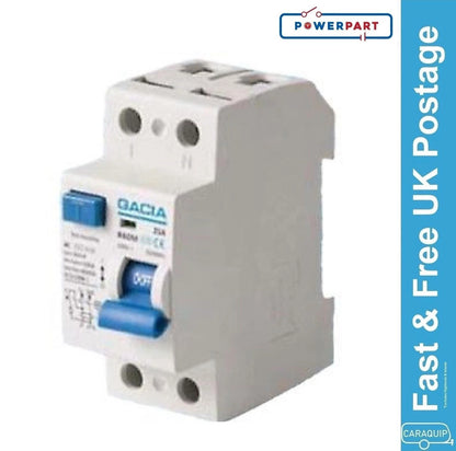 25A 30mA RCD Earth Leakage Breaker for Caravan Motorhome Boat (L225GA)