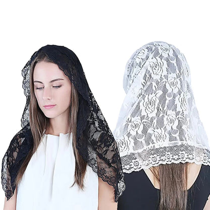 Lace Mantilla Veil for Church Chapel (No Part Numbers Supplied)