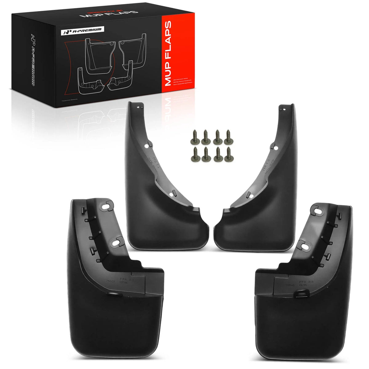 Set of 4 Mud Flaps Splash Guards for Toyota Corolla (1988–1992)