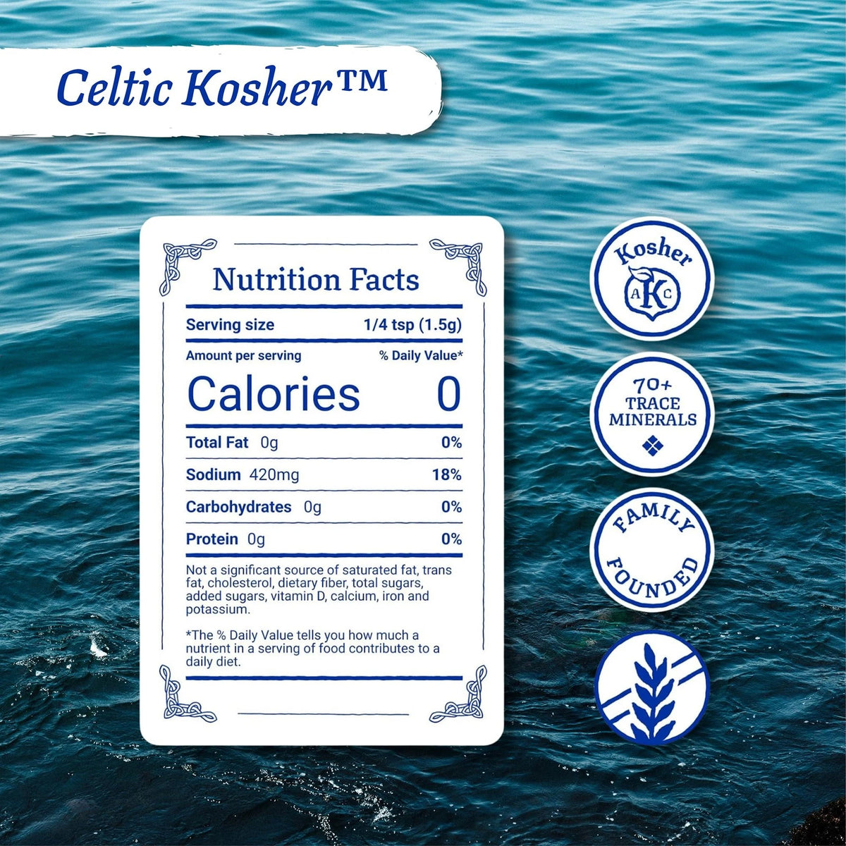 Celtic Sea Salt Kosher Unrefined Salt 16 Ounce (Pack of 1)