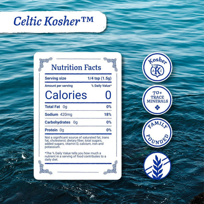 Celtic Sea Salt Kosher Unrefined Salt 16 Ounce (Pack of 1)
