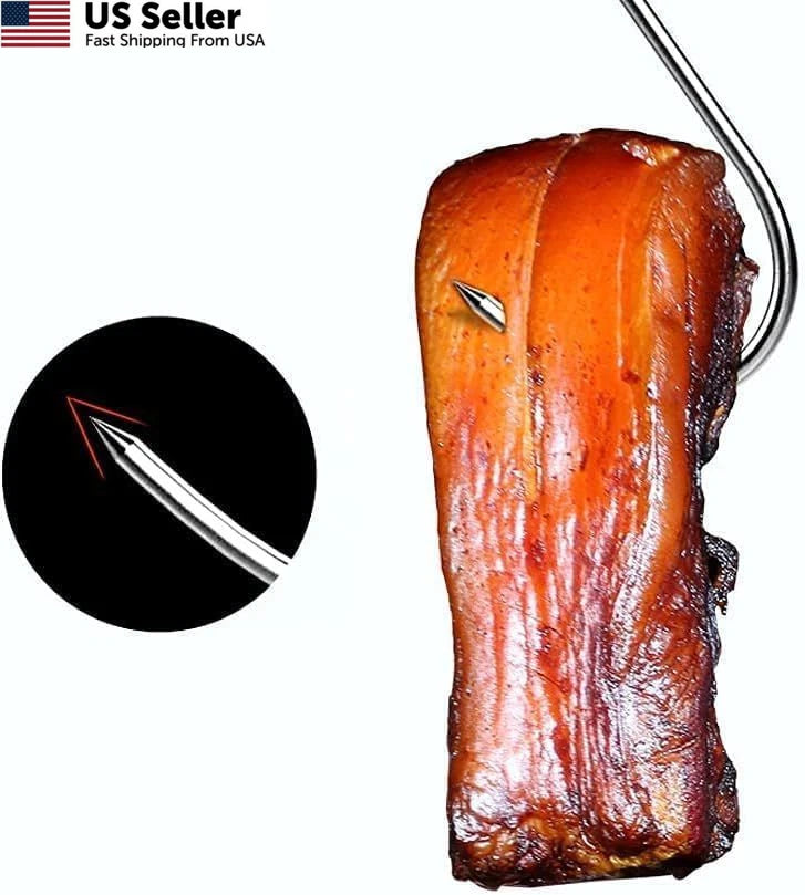 20Pcs 5.12inch Stainless Steel Meat Hooks for Butchering